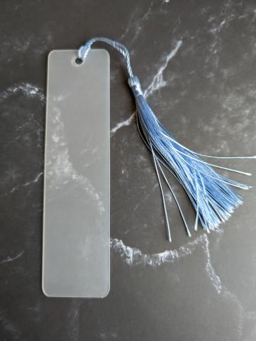 Blank bookmark with tassel.