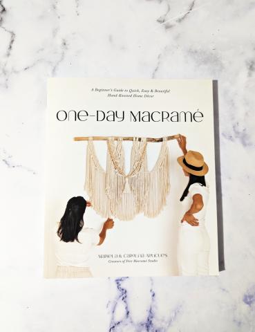 One Day Macrame book that I got at Indigo. 